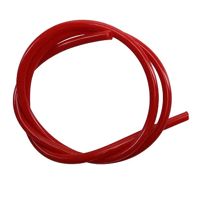 Motorcycle Red 1m 5mm Petrol Fuel Line Pipe Hose Gas Oil Tube For Dirt Bike ATV  • $7.86