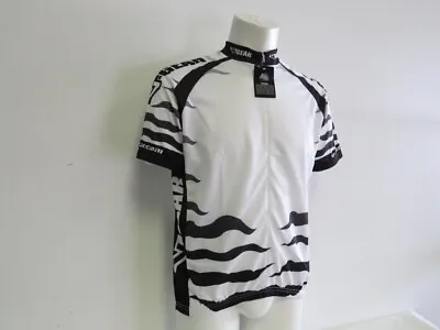 Verge XL Men's Black White Waves Short Sleeve Cycling Jersey • $10