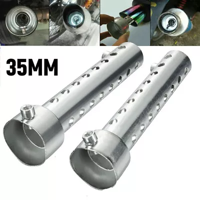 2x 35mm Universal Motorcycle Exhaust Can DB Killer Silencer Muffler Baffle • $14.90