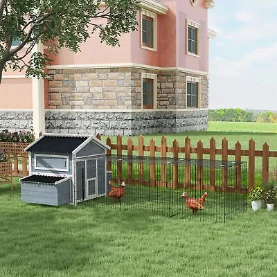 11' X 5' X 3.5' Wooden Chicken Coop With Nesting Box For 4 Chickens • $309.99