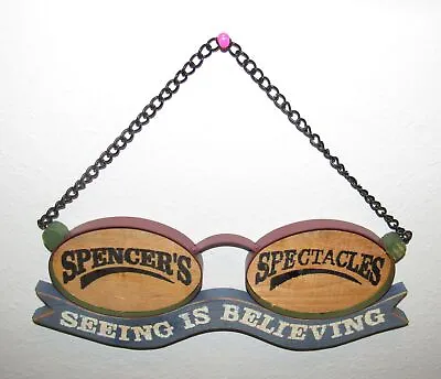 Spencer's Spectacles  Vintage Look Wooden Sign By Tender Heart®optometrist Eye • $19.95