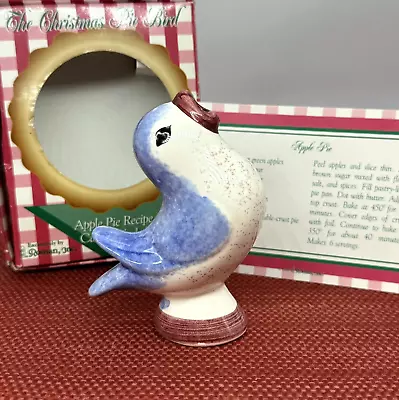 Vintage 1998 Roman Inc.  THE CHRISTMAS PIE BIRD  Porcelain In Box W/ Recipe Card • $23.99