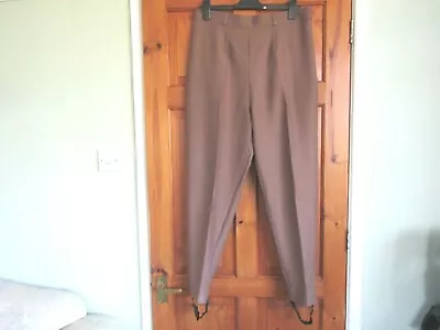 £17.99 • Buy Vintage High  Waist Rockabilly Stirrup Trousers Size 16   ( 053 )