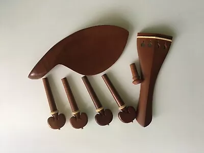 Viola  Jujube Wood Parts Accessories Set  Pegs/ Endpin/Tailpiece/Chinrest • $25.89