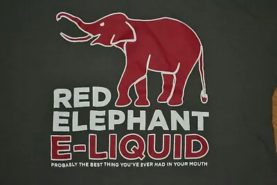 Red Elephant Liquid Vapor Company T Shirt Large Nice • $14.99