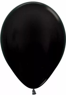 Sempertex METALLIC BLACK 5  Latex Balloons - Pack Of 15 - B23 - 24 • $4.93