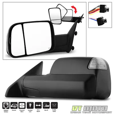 [DRIVER Side] 2009-2012 Dodge Ram Power Heated LED Signal Tow FlipUp Side Mirror • $79.98