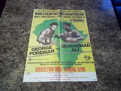 Muhammad Ali Rumble In The Jungle 1974 Coloured Poster George Foreman • £4.99