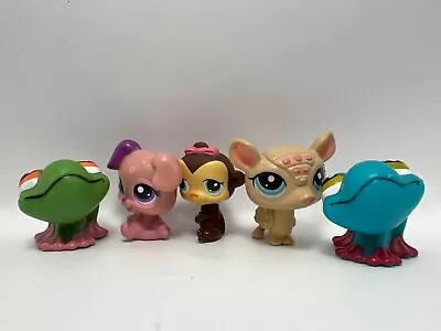 LPS Frog Monkey Armadillo Puppy Lot Of 5 #345 Littlest Pet Shop McDonald's • $11.49