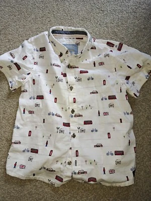 £5 • Buy Monsoon Notting Hill Boys London Cotton Shirt Age 9