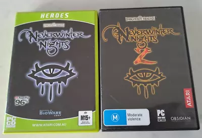 PC Games - Never Winter Nights 1 & 2 - Discs + Booklets & Codes - VGC • $39.97