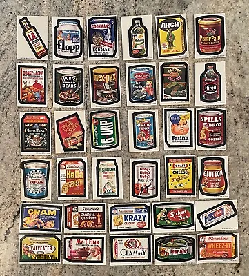 Lot Of 34 Vintage Topps Wacky Packages Cards / Stickers - Various Food Items • $49.99