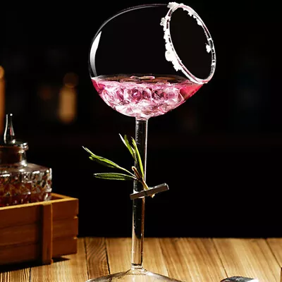 Glass Cocktail Party Set Coupe Goblet Martini Bulk Potbellied Upside Down-RO • £12.29