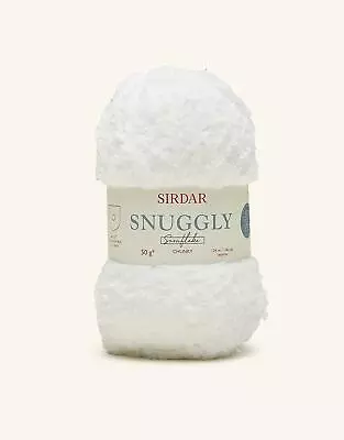£4.99 • Buy Sirdar Snuggly Snowflake Chunky Knitting Wool Yarn 50g - 200 Milky