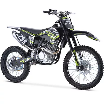 MotoTec X5 250cc 4-Stroke Gas Dirt Bike Black • $2399