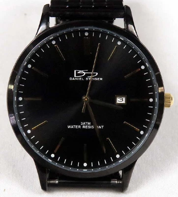 $124.99 • Buy Daniel Steiger Milano Men's Watch 9174K-M Black Low-Profile Expandable Band Date