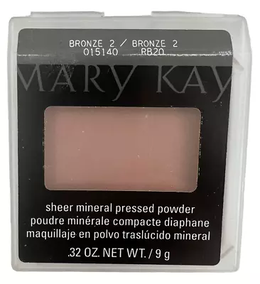 MARY KAY PRESSED POWDER SHEER MINERAL Bronze 2 ~ .32 Oz~ 015140 *NEW* • $12.95