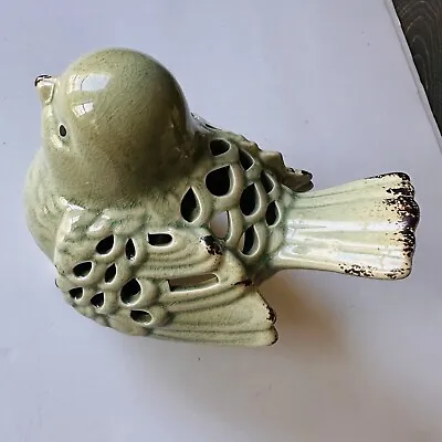 Vintage Ceramic Bird Figurine Potpourri Holder Tea Light Farmhouse Country Decor • $13.99