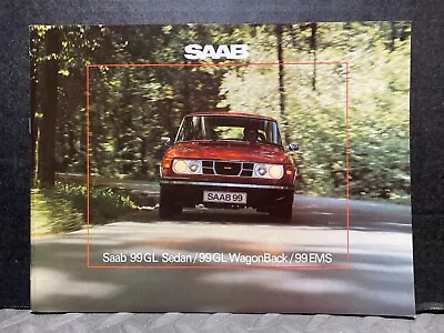 Original New Car Dealership Brochure Vintage 1975 Saab 99 All Models B • $12