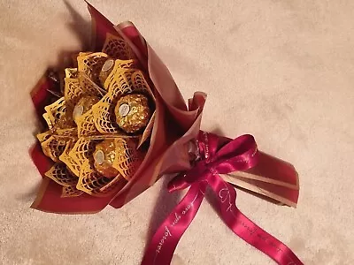 Luxury Chocolate Gift Bouquet Ferrero Rocher Sweet Candy Birthday Love Present • £18.99