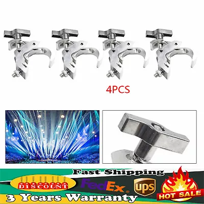 4Pcs Stage Lighting O-Type Clamps Heavy Duty Stage Truss Clamp Silvery Hook  • $35.20