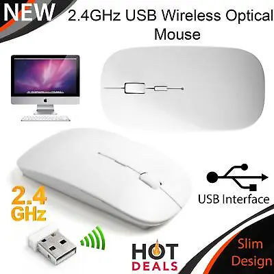 £3.06 • Buy Wireless Optical USB Scroll Mouse Wireless Mice Gaming Led For Laptop PC MAC