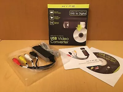 Hype USB Video Converter VHS To Digital USB Video Universal • $13