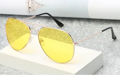 Mirrored Tinted Aviator Sunglasses For Men Women Vintage Sports Metal Gradient • $7.99