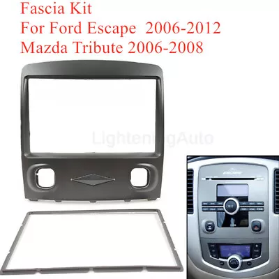 Car Radio Fascia Frame Double 2 Din Dash Trim Plate For Ford Escape 2006-2012 • $47.99