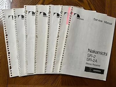 NAKAMICHI Service Manuals - Audio 2 • $19.99