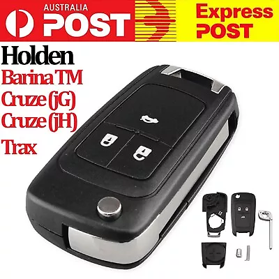 3 Button Key Shell Case For Holden Barina Cruze Trax Blank Cover Remote Flip • $11.89