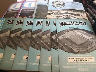 Manchester City Football Club Programmes 1959-1978 • £0.99