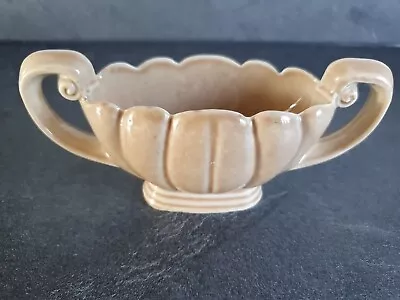 Vintage Brown Wade Traditional Posy Bowl Vase Two Scroll Handles 16cm Brown VGC • £8.99