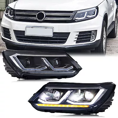 LED Sequential Headlights For Volkswagen VW Tiguan 2013-2017 1st Gen Front Lamps • $629.99