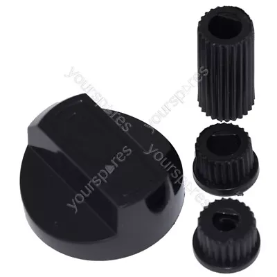 AEG Universal Cooker/Oven/Grill Control Knob And Adaptors Black • £3.99