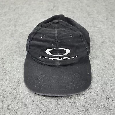 Vintage Oakley Hat Cap Mens One Size Black Gray Softwear Snapback O Matter 90s • $32.88