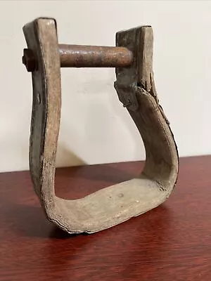 Vintage Wooden Horse Stirrup Bent Wood/Metal Western Cowboy Collectible • $13.99