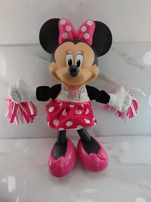 Mattel Disney CHEERIN MINNIE MOUSE Animated Talking Singing Cheerleader Doll • $12.50