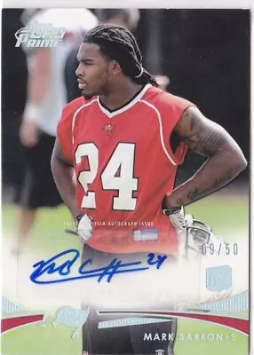 2012 Mark Barron Topps Prime Silver  Auto  RC 9/50  (Cond Note)  #29 (A3165) • $7