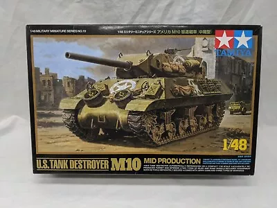 Tamiya U.S. Tank Destroyer M10 1/48 Scale Plastic Model Kit • $35