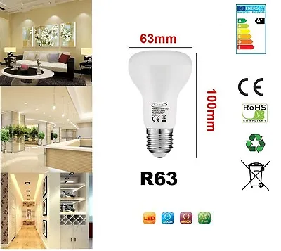 R63 LED 9W E27 Replacment For Reflector R63 Light Bulb Cool White 720 Lumens • £4.99