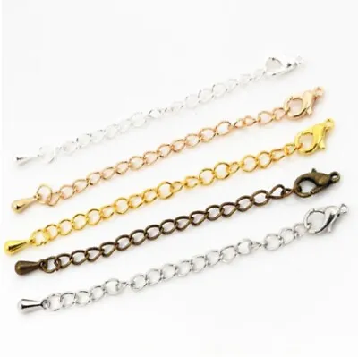 Extension Extender Tail Chain Lobster Clasps Connector Finding Bracelet Necklace • £2.65