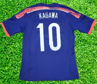 Japan Soccer Jersey Football Shirt #10 Kagawa 100% Original M(S) 2014 World Cup • $59.99