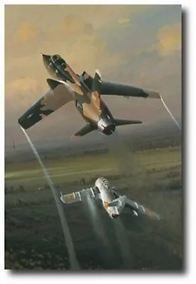 $225 • Buy Lethal Encounter By William Phillips - Aviation Art  - Mikoyan-Gurevich MiG-17