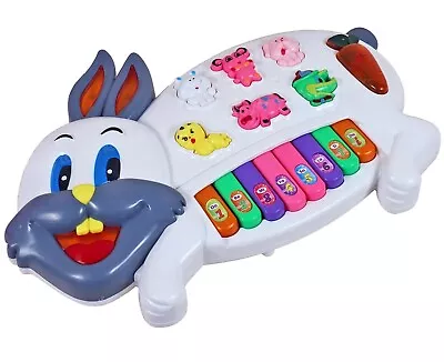Toyshine Rabbits Musical Piano With Animal Sounds Lights & Music • $35.19
