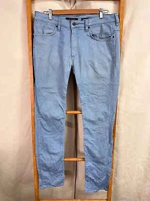 Wrangler Stranglers Jeans Womens 34 Blue Denim Skinny • $24.45