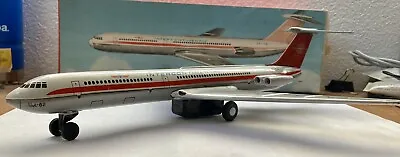 Vintage Mechanism Klm Friction Airplane Tin Toy Ussr Il-62 Red/white Boxed 💥 • $135
