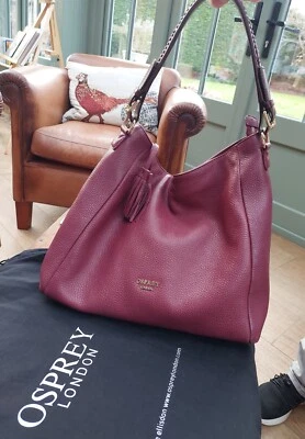 £15 • Buy Osprey Wine Leather Shoulder Bag
