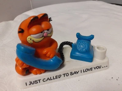 £9.99 • Buy Garfield Cat Figure Phone ‘I Just Called To Say I Love You’  H:6.5cm