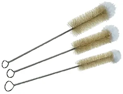 3 X Soft Tip Bottle Cleaning Brushes Sink Baby Bottle Brush Flexible Spout Pipe • £2.84